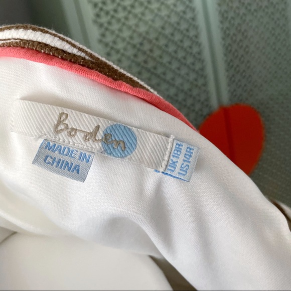 Boden Ellie Printed Ponte Dress in Brown - Picture 5 of 7